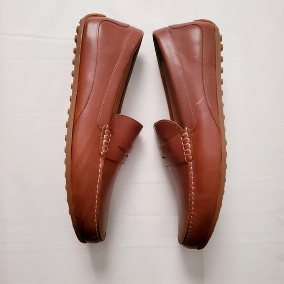 Florsheim Kids Boys Oval Penny Driver Shoes, Cognac Smooth main image 9